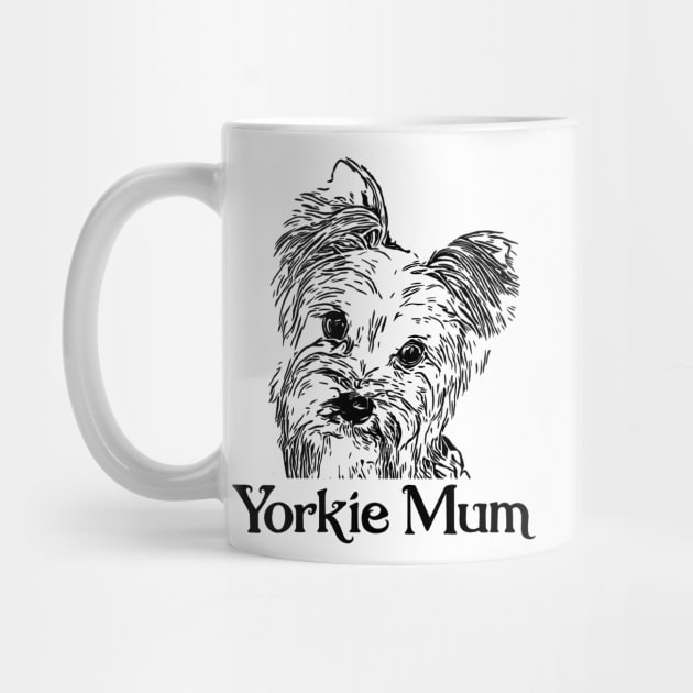 Yorkshire Terrier Black Print Artwork by NikkiBear67